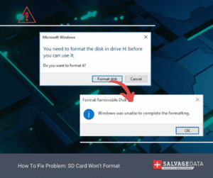 How To Fix Problem Sd Card Won T Format Salvagedata Recovery