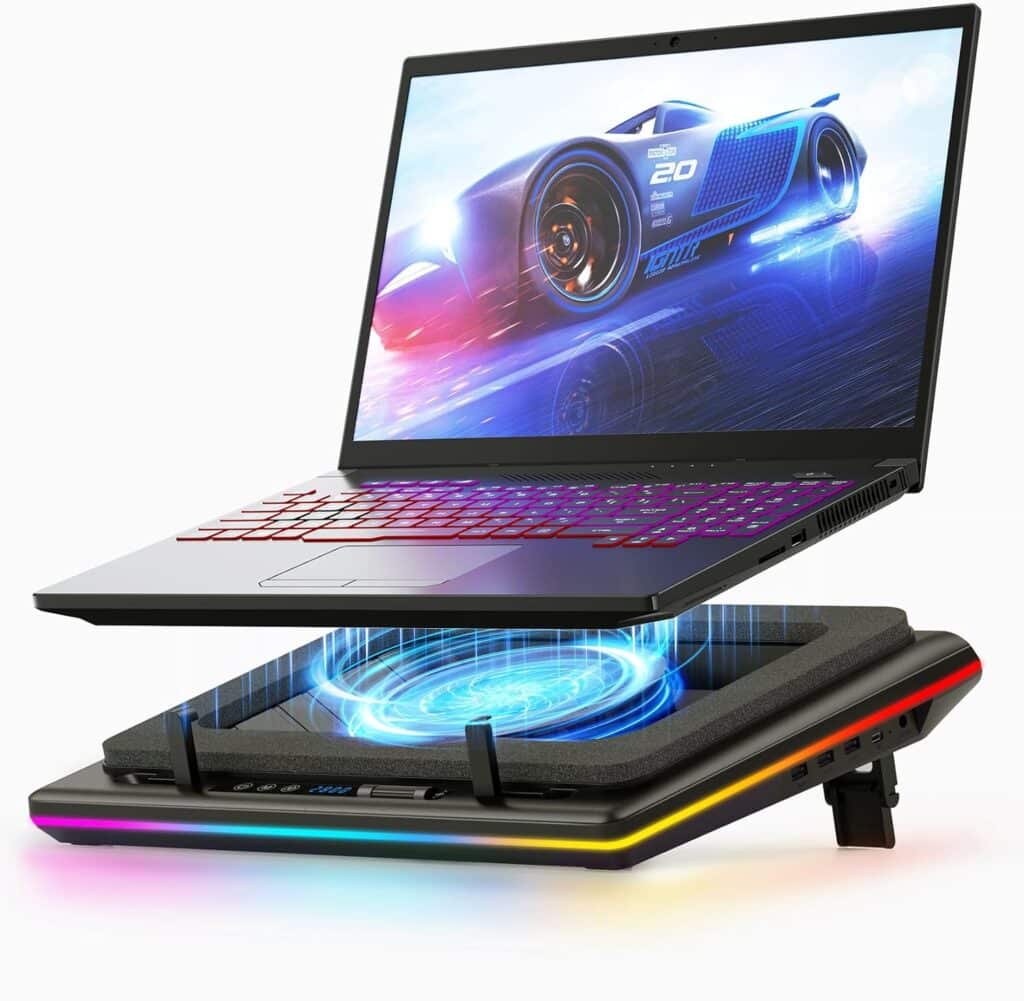 Use a laptop stand or cooler to cool down your MacBookConsider investing in a laptop stand or cooler to provide your machine with extra air circulation while in use. A cooler can be particularly helpful on hot days or during heavy usage when the MacBook's built-in fan may not be sufficient. 