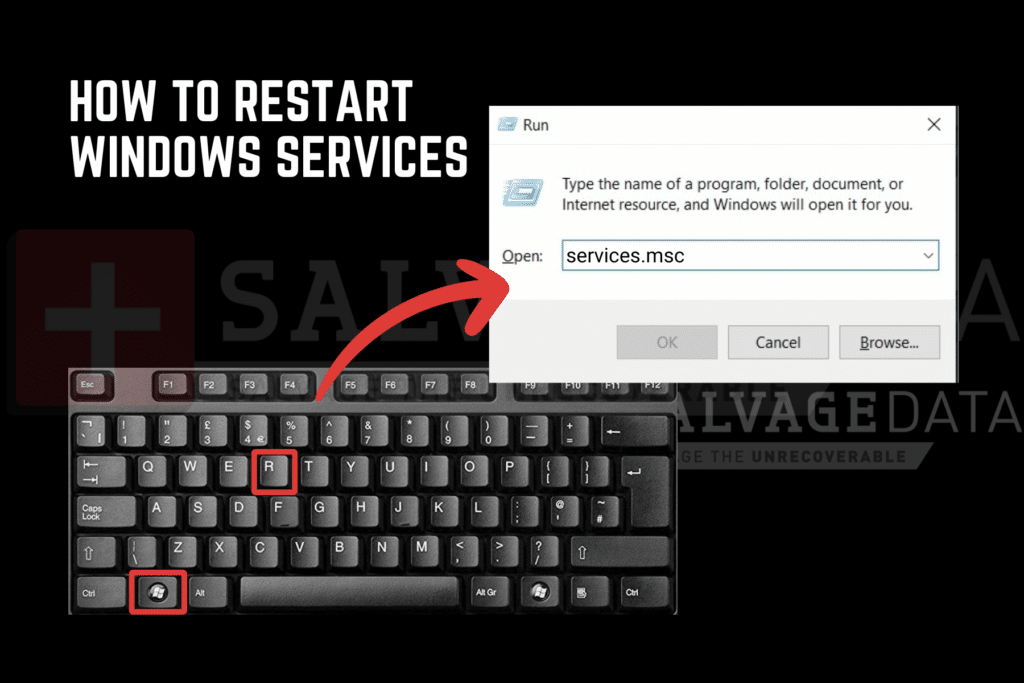 Restart Windows Services This solution works to fix internal SSD not showing up in Disk Management. Storage Services is a tool that allows Windows to find hardware on your laptop or PC. If disabled, the system cannot detect newly installed devices, and your SSD will not appear in Disk Management. To enable it: Press the Windows + R keys and type services.msc After that, scroll the list to find Plug and Play from the list and right-click it to select Start, if the service is disabled, or Restart, if the service is operating. Scroll the list again and find Storage Services. Right-click it and select either Start or Restart to enable it. Now, go to Disk Management and see if your SSD is showing. 